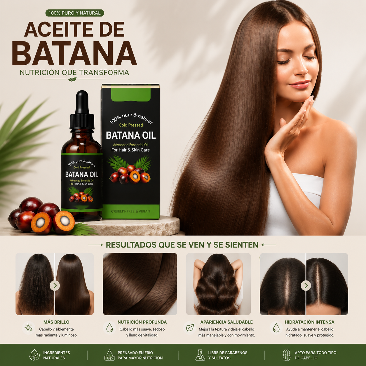 Aceite de Batana EELHOE – Reparador y Fortalecedor Capilar